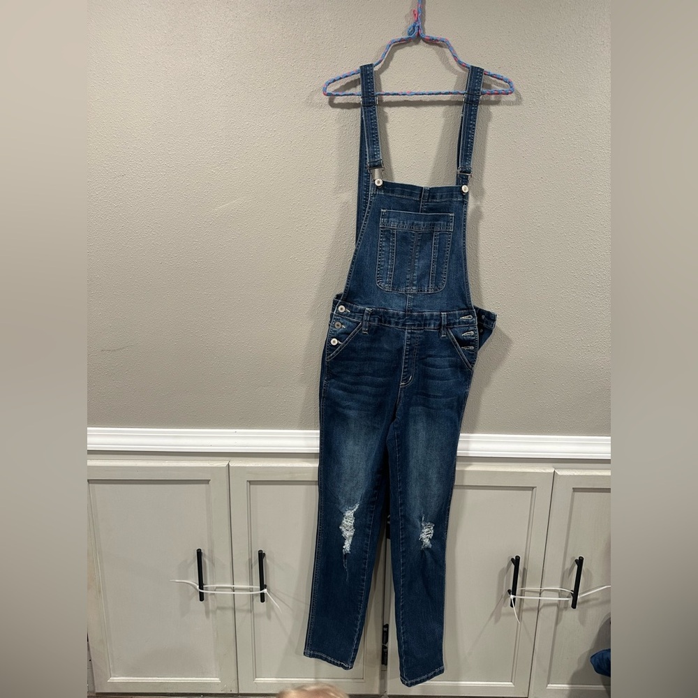 Kancan Denim Overalls Ankle Skinny - Picture 3 of 7